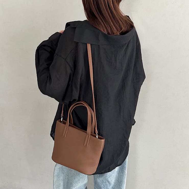 PUスクエアミニハンドバッグ ミニトートバッグ | Outfitter lab | 詳細画像26 