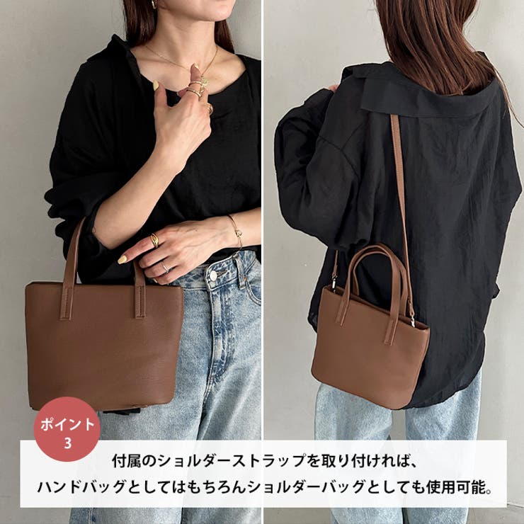 PUスクエアミニハンドバッグ ミニトートバッグ | Outfitter lab | 詳細画像4 