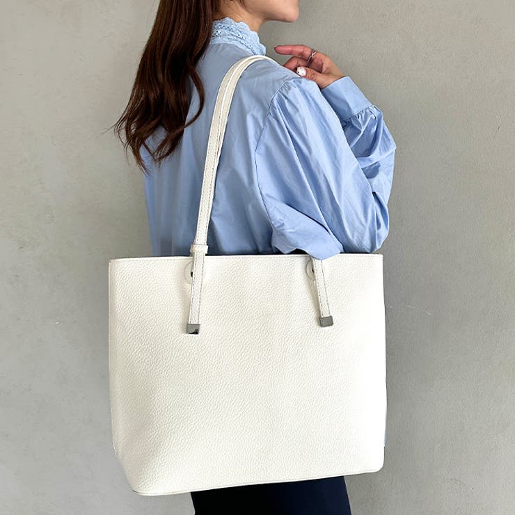 【A4収納可】通勤にぴったり PUシンプルデザイントートバッグ | Outfitter lab | 詳細画像11 