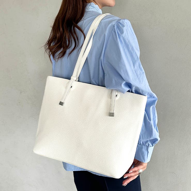 【A4収納可】通勤にぴったり PUシンプルデザイントートバッグ | Outfitter lab | 詳細画像12 