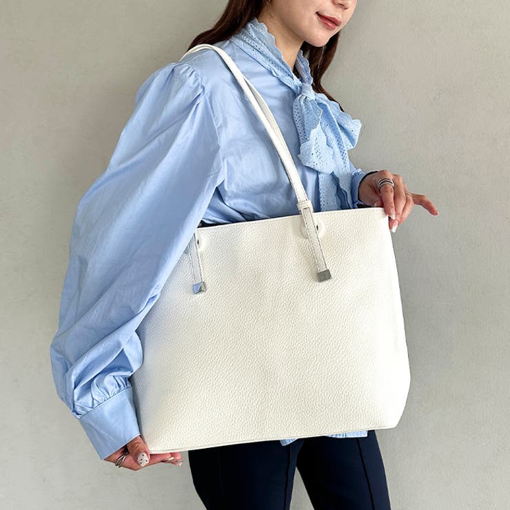 【A4収納可】通勤にぴったり PUシンプルデザイントートバッグ | Outfitter lab | 詳細画像13 