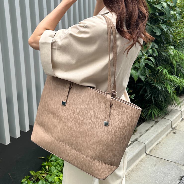 【A4収納可】通勤にぴったり PUシンプルデザイントートバッグ | Outfitter lab | 詳細画像18 