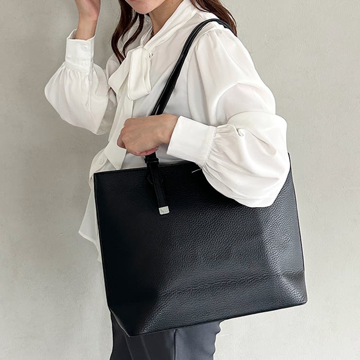 【A4収納可】通勤にぴったり PUシンプルデザイントートバッグ | Outfitter lab | 詳細画像7 