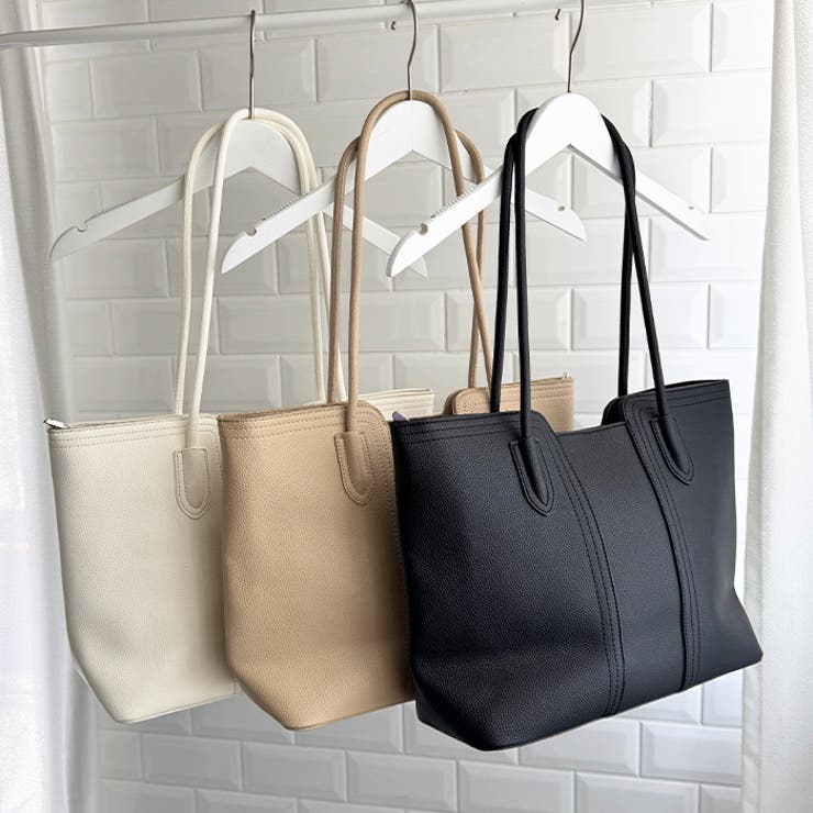 【A4収納可】通勤にぴったり PUクラシックトートバッグ | Outfitter lab | 詳細画像28 