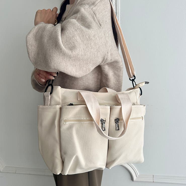 9ポケットハンドバッグショルダーバッグ2WAY仕様マザーズバッグ | Outfitter lab | 詳細画像11 