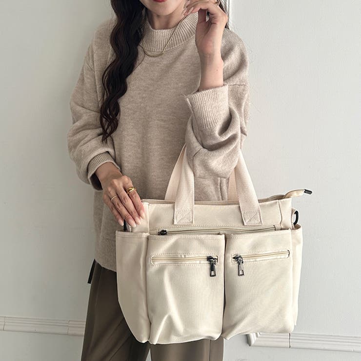 9ポケットハンドバッグショルダーバッグ2WAY仕様マザーズバッグ | Outfitter lab | 詳細画像14 