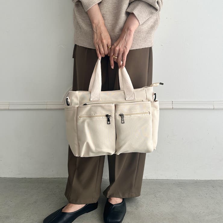9ポケットハンドバッグショルダーバッグ2WAY仕様マザーズバッグ | Outfitter lab | 詳細画像15 
