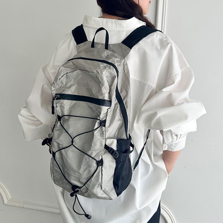 コンパクトポーチ収納可ナイロン軽量バックパックリュック | Outfitter lab | 詳細画像13 