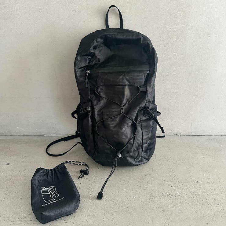 コンパクトポーチ収納可ナイロン軽量バックパックリュック | Outfitter lab | 詳細画像16 