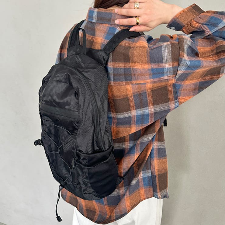 コンパクトポーチ収納可ナイロン軽量バックパックリュック | Outfitter lab | 詳細画像7 