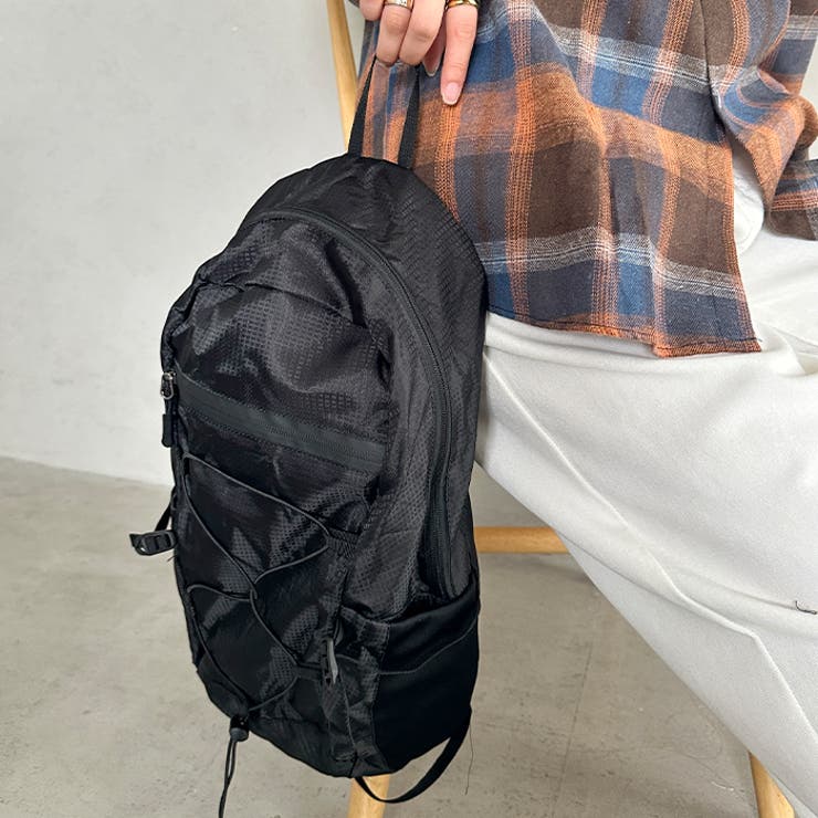 コンパクトポーチ収納可ナイロン軽量バックパックリュック | Outfitter lab | 詳細画像8 