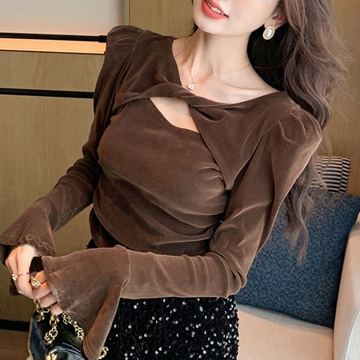 ベロアクロストップス | Outfitter lab | 詳細画像14 