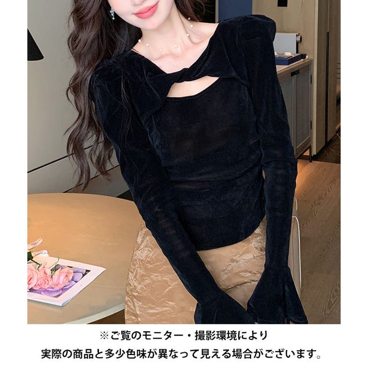 ベロアクロストップス | Outfitter lab | 詳細画像24 