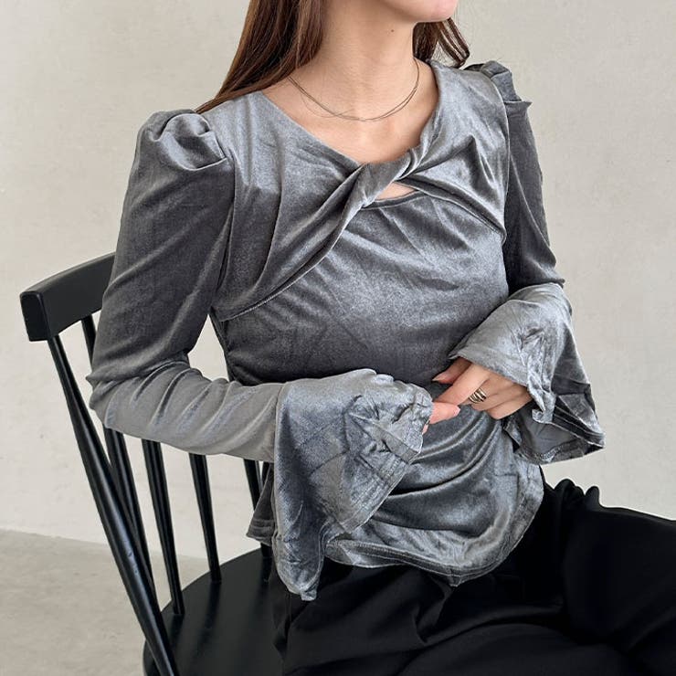 ベロアクロストップス | Outfitter lab | 詳細画像17 