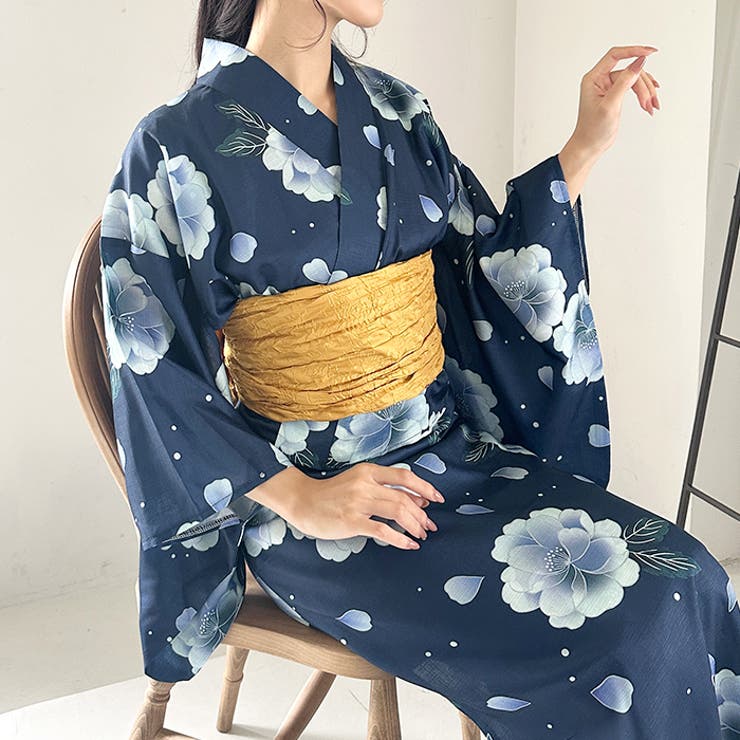 選べる7柄展開 1人で着られる浴衣2点セット(浴衣 帯) | Outfitter lab | 詳細画像21 