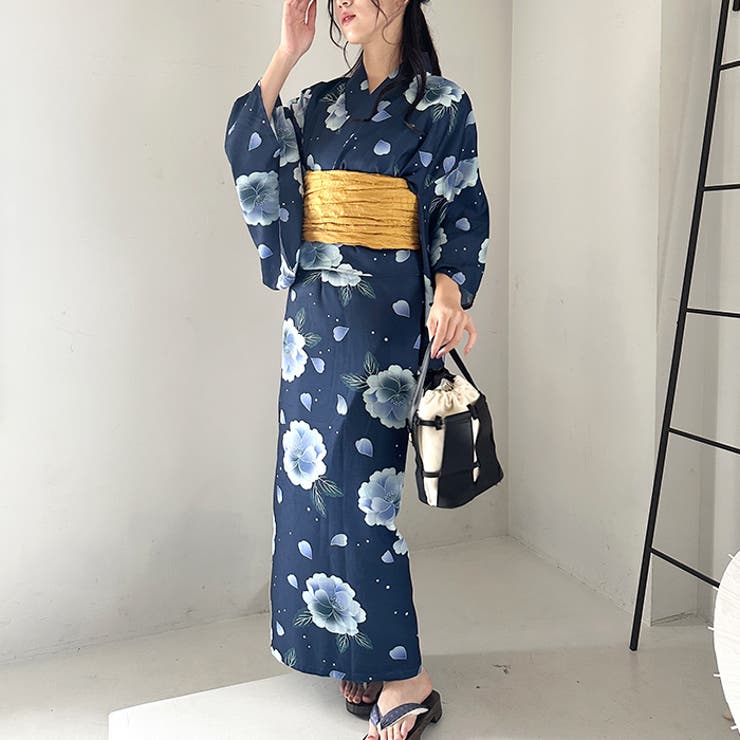 選べる7柄展開 1人で着られる浴衣2点セット(浴衣 帯) | Outfitter lab | 詳細画像24 