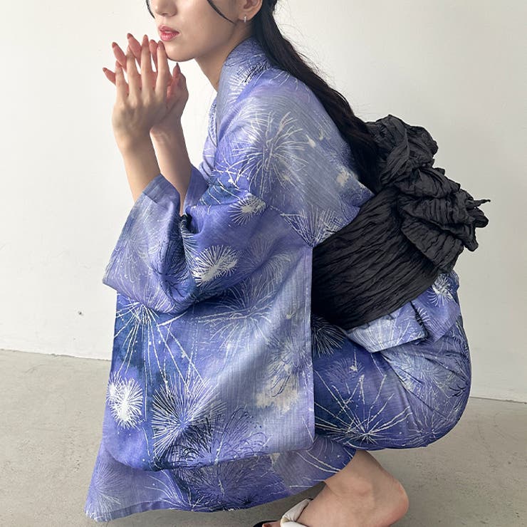 選べる7柄展開 1人で着られる浴衣2点セット(浴衣 帯) | Outfitter lab | 詳細画像37 