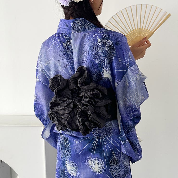 選べる7柄展開 1人で着られる浴衣2点セット(浴衣 帯) | Outfitter lab | 詳細画像38 
