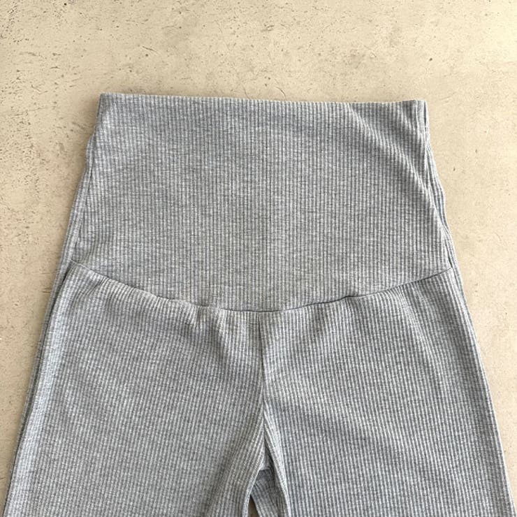 【マタニティ】セルフカットリブストレートパンツ 楽々パンツ ウエストゴムパンツ | Outfitter lab | 詳細画像25 