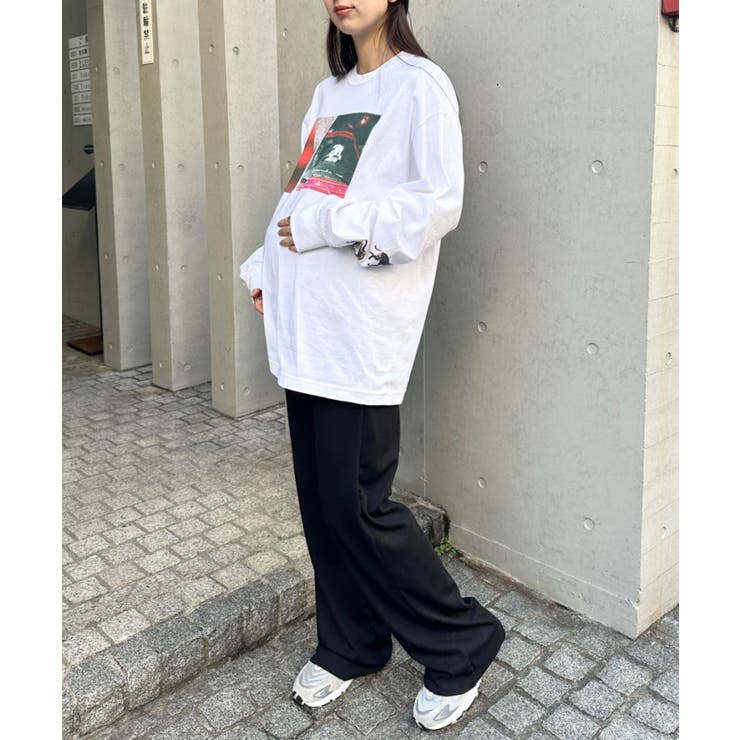 ブラック | 【マタニティ】セルフカットリブストレートパンツ 楽々パンツ ウエストゴムパンツ | Outfitter lab
