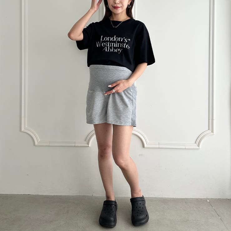 【マタニティ】ハイウエストショートパンツ | Outfitter lab | 詳細画像14 