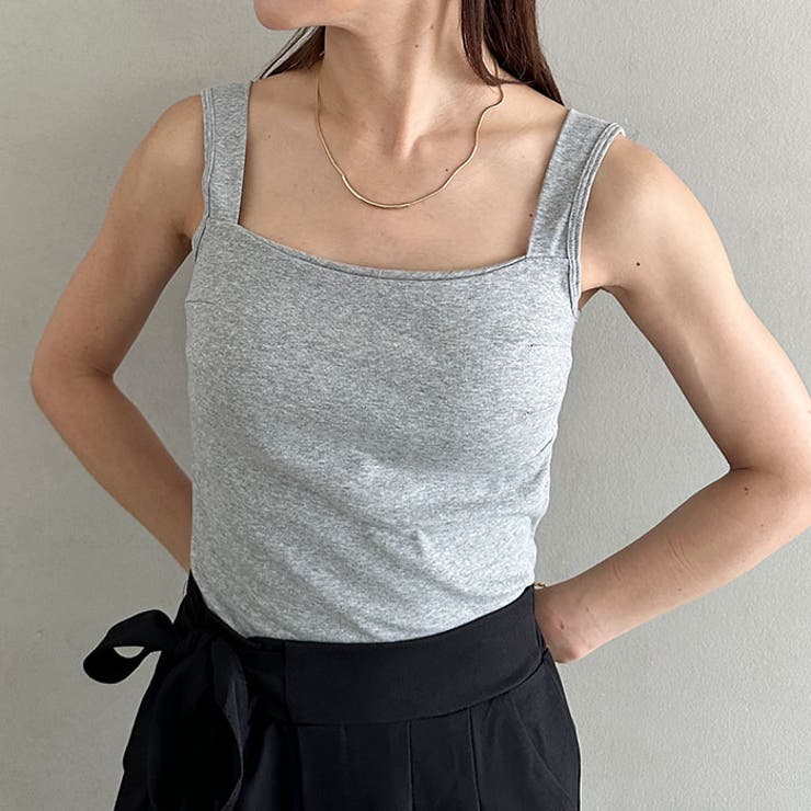 カップ付きスクエアネックタンクトップ | Outfitter lab | 詳細画像16 