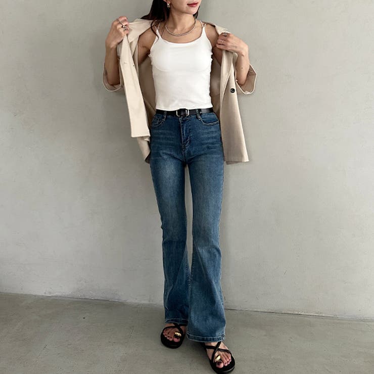 カップ付きスパゲッティストラップキャミソール | Outfitter lab | 詳細画像14 