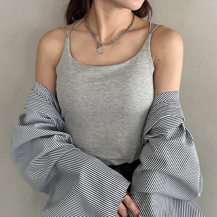 カップ付きスパゲッティストラップキャミソール | Outfitter lab | 詳細画像15 