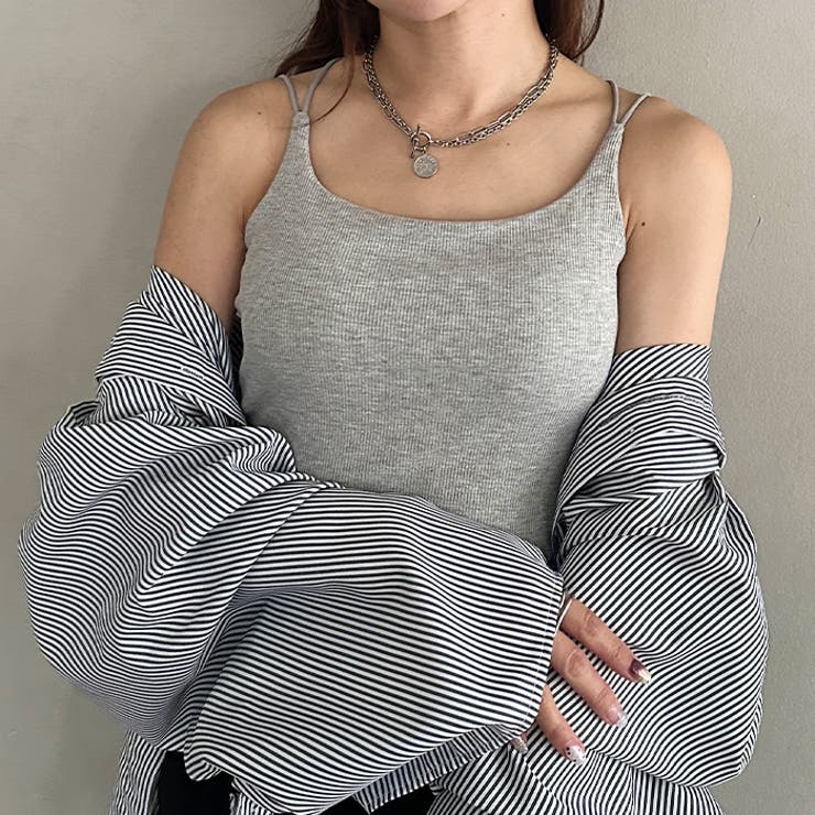 カップ付きスパゲッティストラップキャミソール | Outfitter lab | 詳細画像16 
