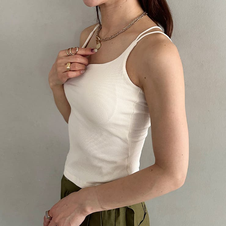 カップ付きスパゲッティストラップキャミソール | Outfitter lab | 詳細画像27 