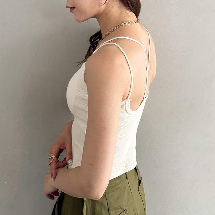 カップ付きスパゲッティストラップキャミソール | Outfitter lab | 詳細画像28 