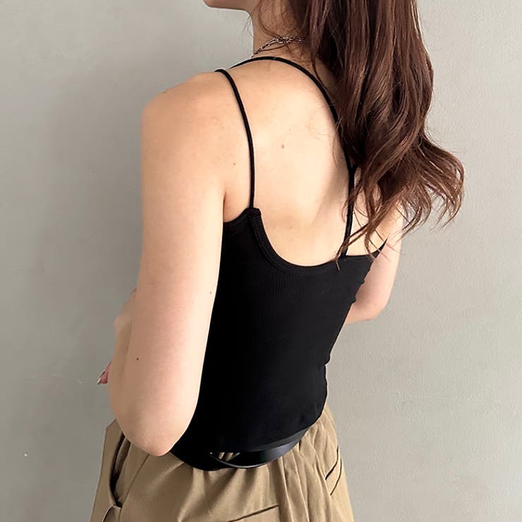 カップ付きスパゲッティストラップキャミソール | Outfitter lab | 詳細画像7 