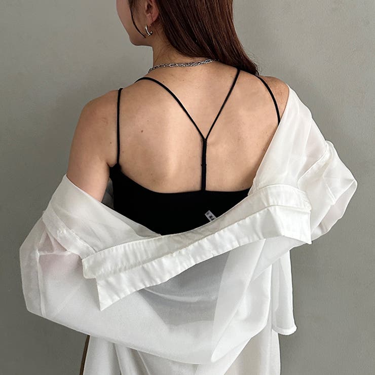 カップ付きスパゲッティストラップキャミソール | Outfitter lab | 詳細画像9 