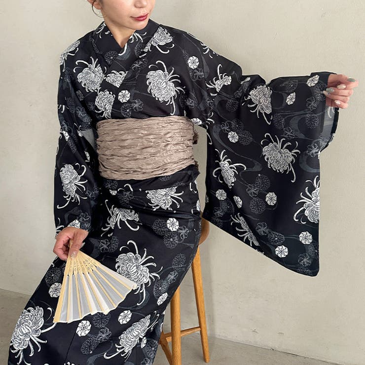 選べる6柄♪1枚仕立てで着付け楽々 浴衣×帯２点SET | Outfitter lab | 詳細画像13 