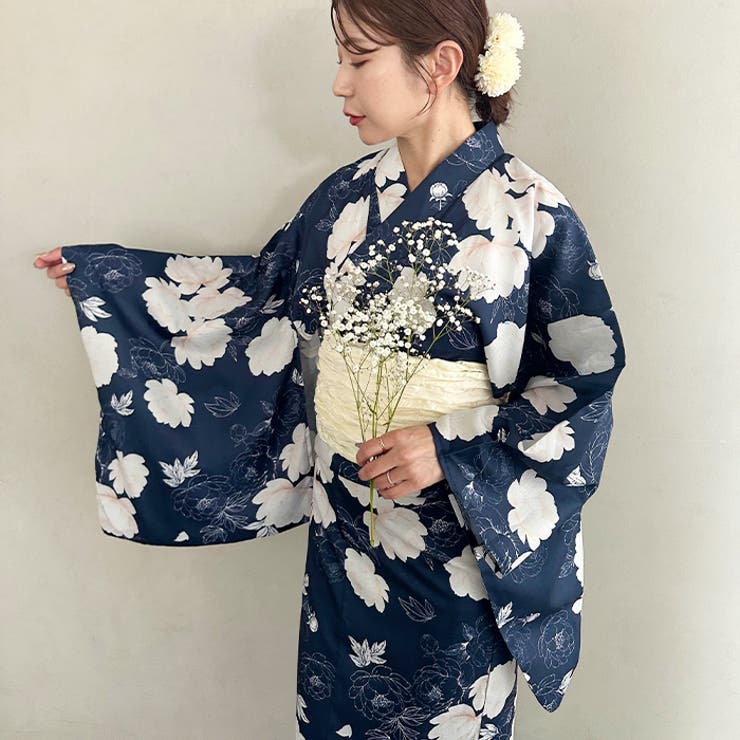 選べる6柄♪1枚仕立てで着付け楽々 浴衣×帯２点SET | Outfitter lab | 詳細画像19 