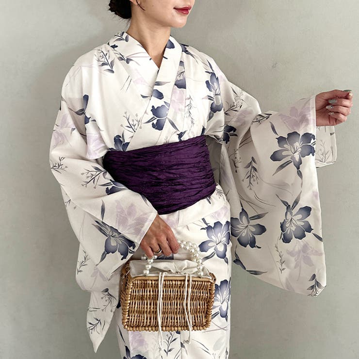 選べる6柄♪1枚仕立てで着付け楽々 浴衣×帯２点SET | Outfitter lab | 詳細画像36 
