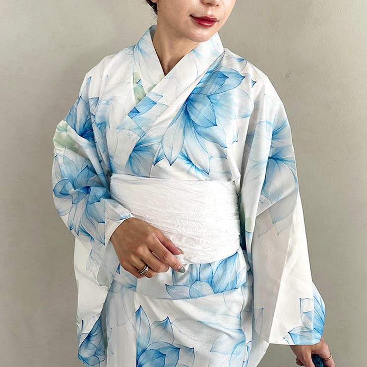 選べる6柄♪1枚仕立てで着付け楽々 浴衣×帯２点SET | Outfitter lab | 詳細画像6 