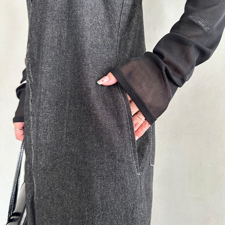 高身長さんも嬉しい♪LONGサイズ展開有 フロントジップデニムロングジャンバース… | Outfitter lab | 詳細画像17 