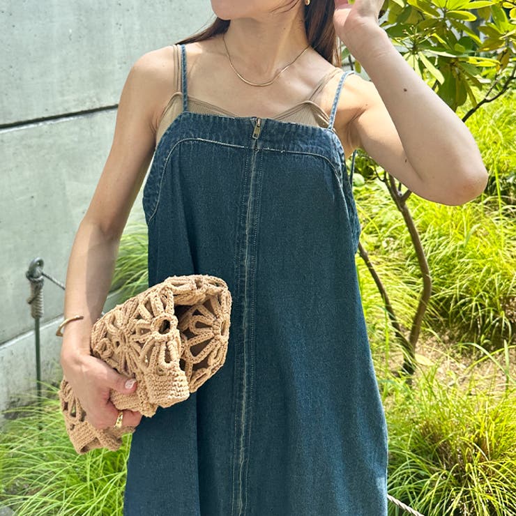 高身長さんも嬉しい♪LONGサイズ展開有 フロントジップデニムロングジャンバース… | Outfitter lab | 詳細画像5 