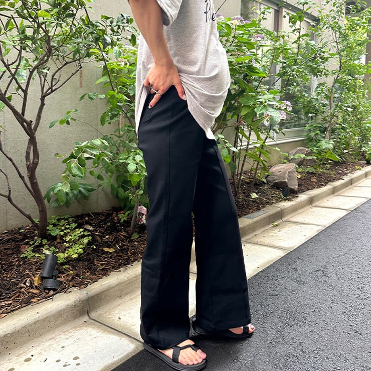 【マタニティ】のびのびセンターラインフレアマタニティパンツ  | Outfitter lab | 詳細画像7 