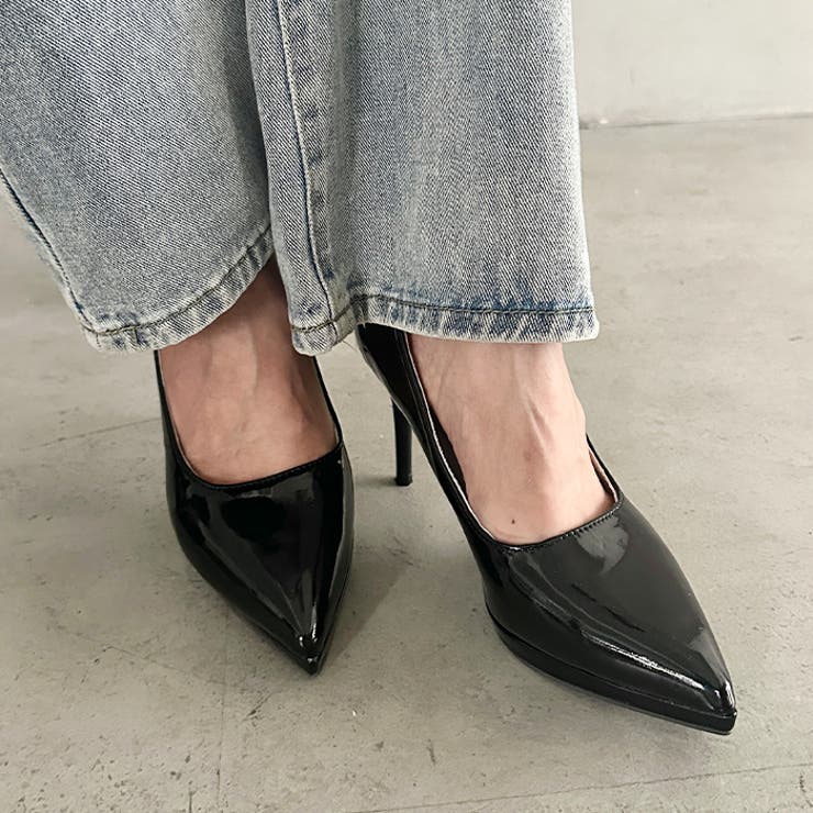 エナメルシンプル9cmヒール パンプス | Outfitter lab | 詳細画像6 