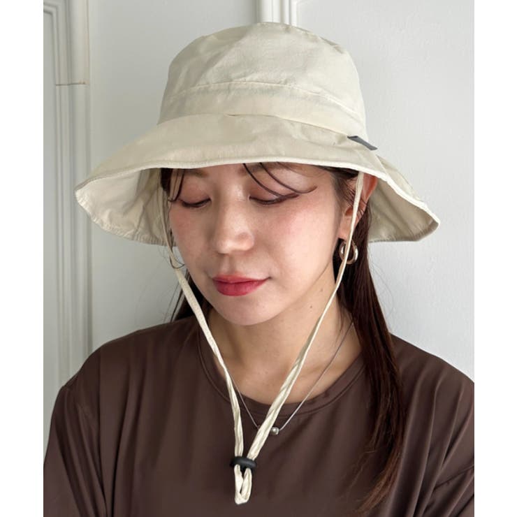 アイボリー | 日焼け防止/ナイロンハット ドロストバケットハット | Outfitter lab