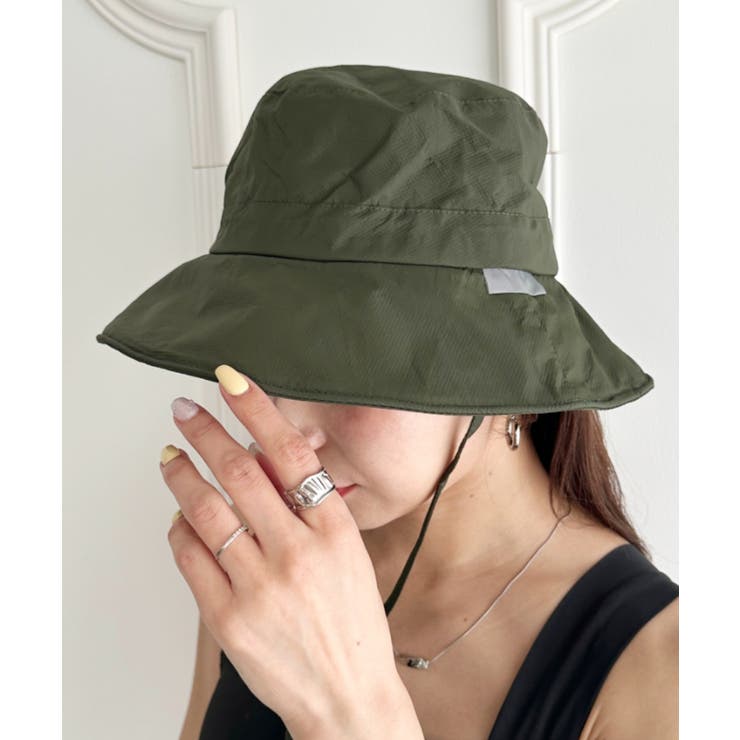 カーキ | 日焼け防止/ナイロンハット ドロストバケットハット | Outfitter lab