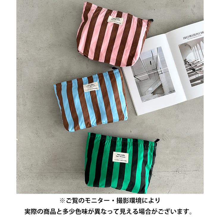 ストライプ大容量ポーチ | Outfitter lab | 詳細画像8 