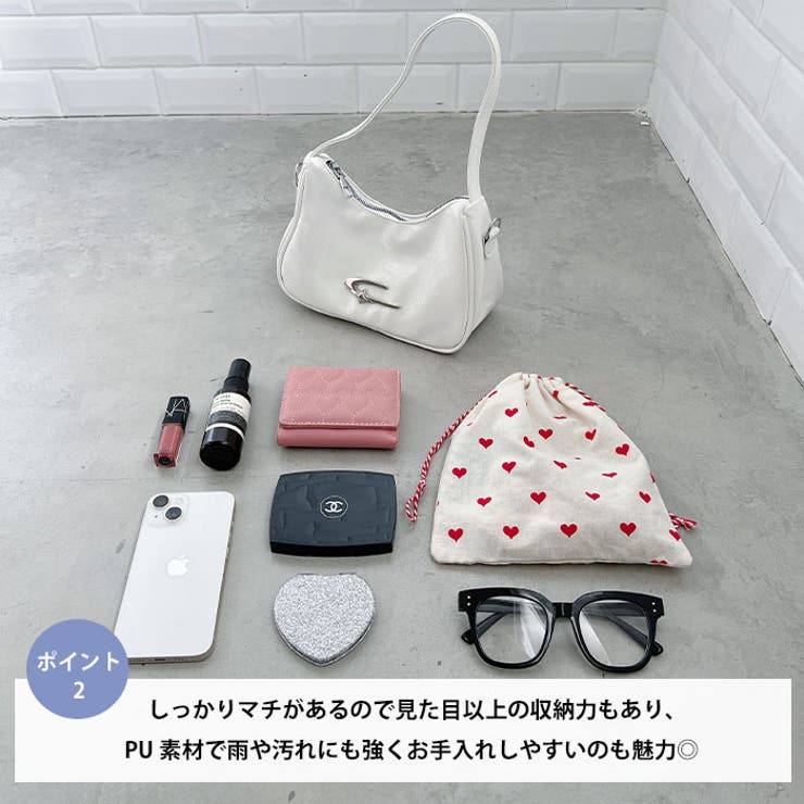 メタルモチーフワンハンドルショルダーバッグ[品番：OUTW0000100