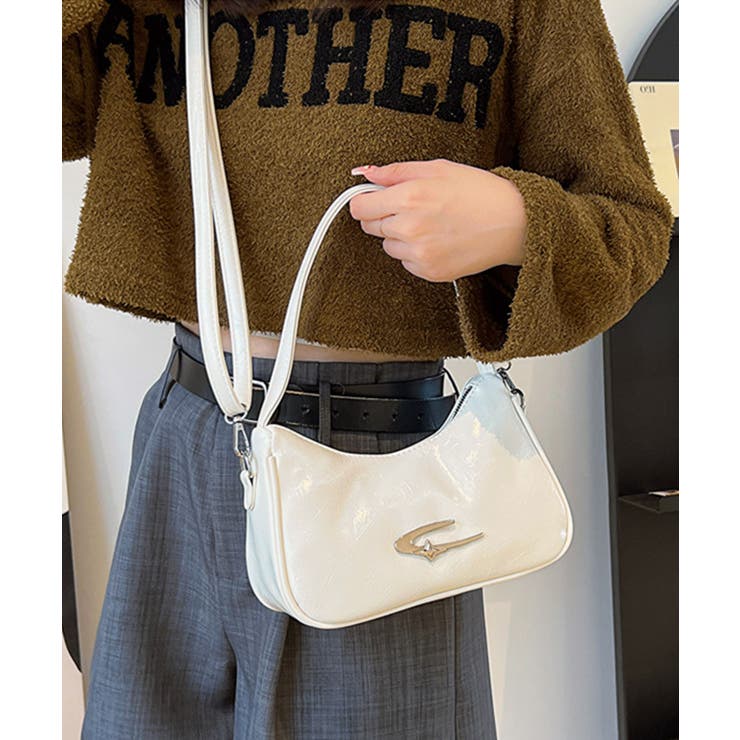 メタルモチーフワンハンドルショルダーバッグ[品番：OUTW0000100