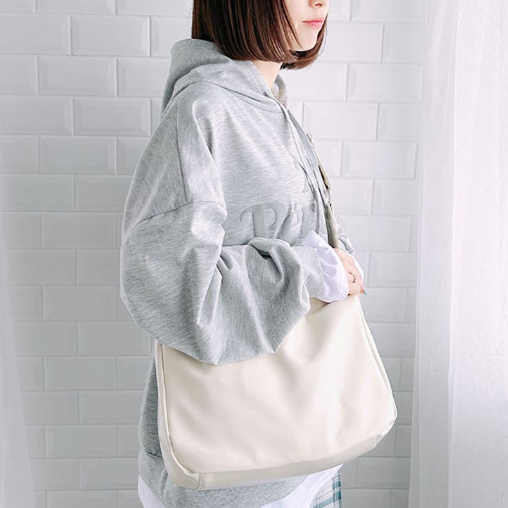 アジャスター付きフェイクレザースクエアショルダーバッグ | Outfitter lab | 詳細画像20 