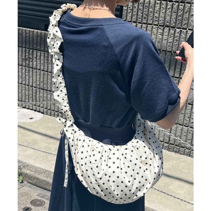 ホワイト | ドットクシュクショルダーバッグ | Outfitter lab