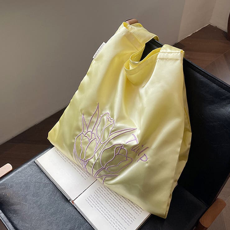 チューリップ刺繍サテントートバッグ | Outfitter lab | 詳細画像23 