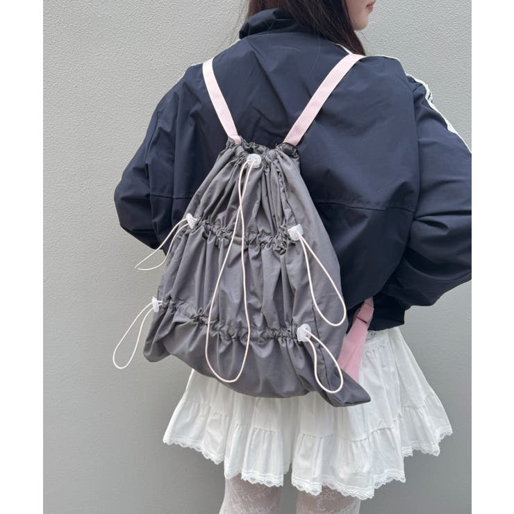 グレー | ダブルギャザードロストナップサック | Outfitter lab